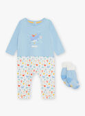 Baby boy whale romper and socks CEIACOB / 22E5BG51GREC232