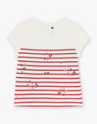 Striped and floral print T-shirt FOMARETTE / 23E2PFC1TMC001
