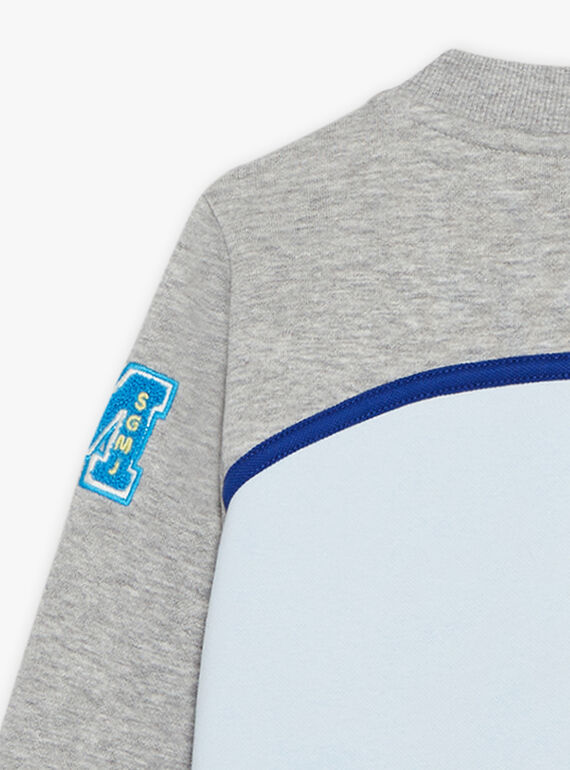 Grey and blueacquard Teddy FABELAGE / 23E3PG81GIL943