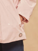 Pink polka dot print hooded raincoat GRACIETTE / 23H2PF41IMPD300