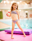 Child girl 2-piece swimsuit with ruffles CLILIETTE / 22E4PFO3D4L001