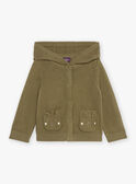 Khaki knit hooded vest GADEAN / 23H1BG81GIL621