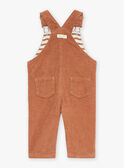 Brown corduroy long overalls GASERGIO / 23H1BGR1SALI819