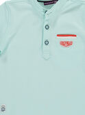 Blue green Polo shirt RYDIDAGE / 19E3PGU1POL614
