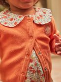 Long-sleeved orange cardigan GAANNE / 23H1BF71CARE413