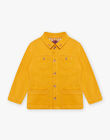 Mustard yellow twill jacket child girl CLABROETTE / 22E2PFG3VESB106