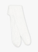 Ivory foam tights with silver polka dots. FRECOLETTE / 23E4PFI1COL005