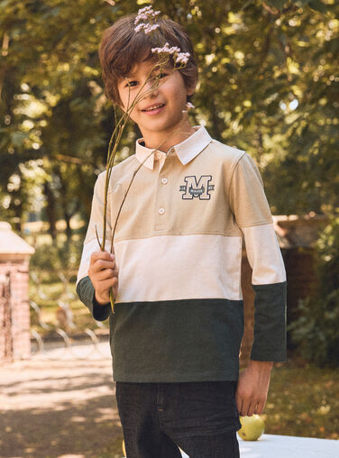 Green POLO SHIRT Green POLO SHIRT NIBLOCAGE / 25H3PGL1POLG607