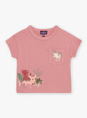 Vintage pink animal print T-shirt FAGABRIEL / 23E1BGD2TMCD332