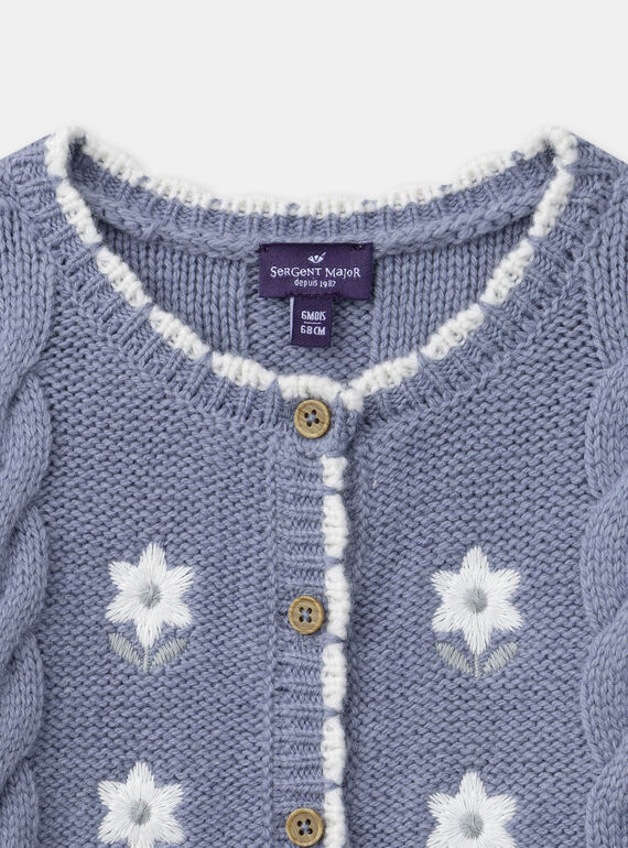 Greyish blue CARDIGAN NANELLY / 25H1BFW1CAR205