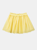 Embroidered yellow skirt KOJUPETTE / 24E2PFD1JUPB104
