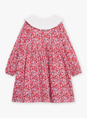 Pink, red and lilac floral print dress GOUTETTE / 23H2PFD2ROB001