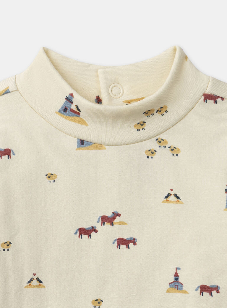 Navy TEE SHIRT LS NASAM / 25H1BGX1TML714