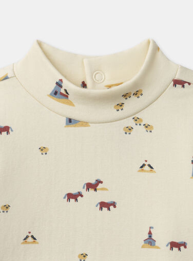 Navy TEE SHIRT LS NASAM / 25H1BGX1TML714