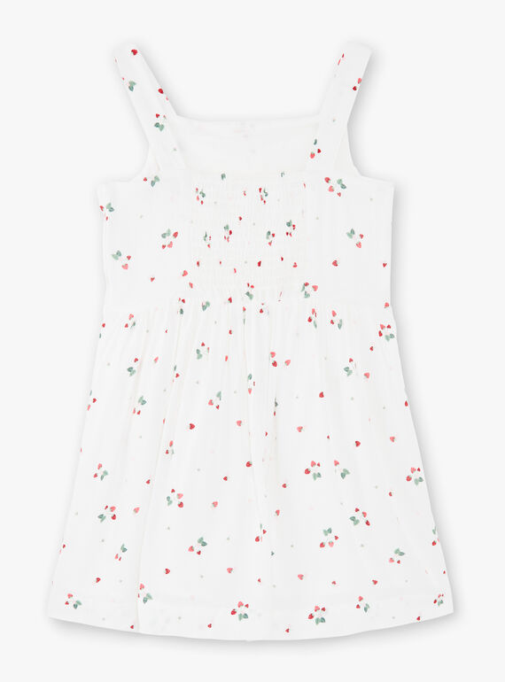 Strawberry print ecru dress ZOLOMETTE / 21E2PFJ1CHS001
