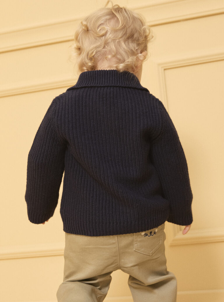 Navy KIDS CARDIGAN Navy KIDS CARDIGAN LAKRIS / 24H1BGM1GIL070