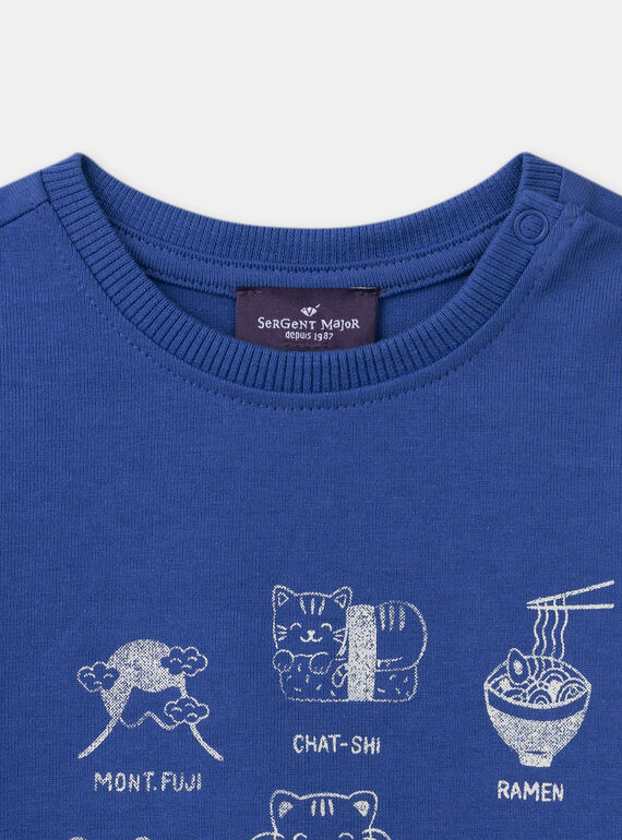 Blue TEE SHIRT LS MACONNOR / 25E1BG81TMLC209