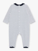 Off white striped sleep suit FEDIDI / 23E5BG22GRE001