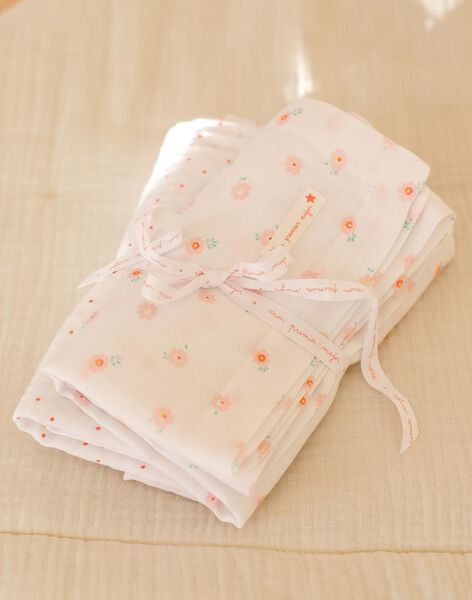 Set of 2 off white organic cotton diapers FOKELINA / 23E0AF61LAN321