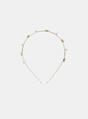 Light gold HEADBAND MOULYNETTE / 25E4PFM6TETK008