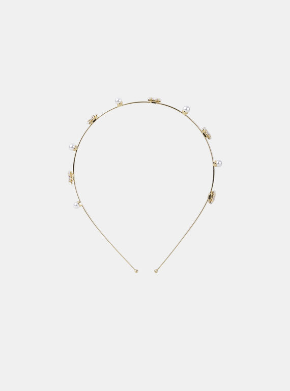 Light gold HEADBAND MOULYNETTE / 25E4PFM6TETK008