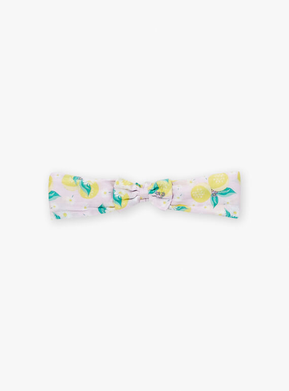 Yellow headband with floral print LAARYA / 24H4BFI1BANH705
