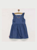 Blue denim Chasuble dress RADODETTE / 19E2PF61CHS704