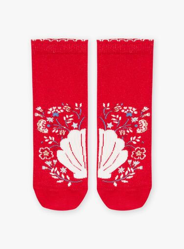 Blue striped socks on white background Blue striped socks on white background FOCHOETTE / 23E4PFC1SOQ410