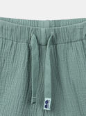 Water Green Cotton Gauze Shorts KLIMINAGE / 24E3PGR1BERG600