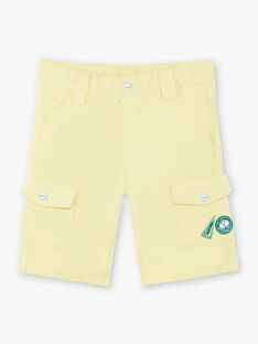 Bermuda shorts lemon yellow child ZELOUAGE / 21E3PGO1BERB104