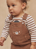 Brown corduroy long overalls GASERGIO / 23H1BGR1SALI819