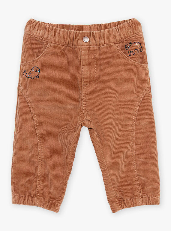 Brown corduroy pants DASCOTT / 22H1BGY1PAN804