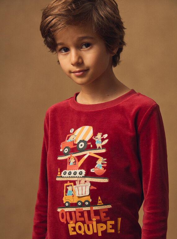 Dark burgundy PYJAMA NECAMIAGE / 25H5PGD4PYJ503