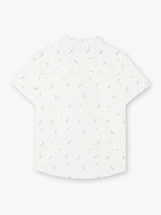White and green tennis print shirt for boys ZELIAGE / 21E3PGO1CHM001