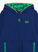 Royal blue hooded Parka FRAPARKAGE / 23E3PG51IMPC209
