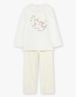 Off white unicorn velvet pajamas FLOKETTE / 23E5PF92PYJ000