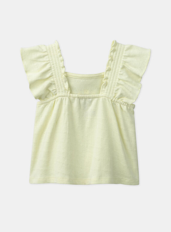 Pale yellow TEE SHIRT KAUGENIE / 24E1BFR1TEE103