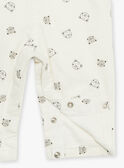 White overalls with teddy bear print GALOULOU / 23H1BGH1SALA002