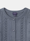Water blue CARDIGAN NLOCRETTE / 25H2PFW1CAR213