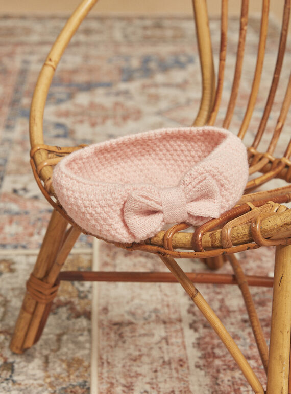 Vintage pink knit headband GIBERANGERE / 23H4BF41BAND332