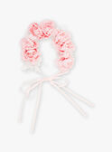 Powder pink artificial flower wreath FLUCROETTE / 23E4PFQ1ACDD319
