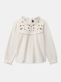 Beige TEE SHIRT LS NLEJERETTE / 25H2PFT3TMLI814