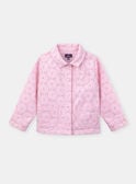 Openwork pink denim jacket KAVETTE / 24E2PF31VES318