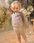 Baby girl floral print jogging top CADORICE / 22E1BFB1JGHB112