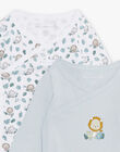 Set of 2 organic cotton baby boy bodysuits COHEN / 22E0NGC1BODC227