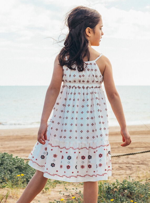 Off white SUNBATHING DRESS MRABROETTE / 25E2PFR2RBS001