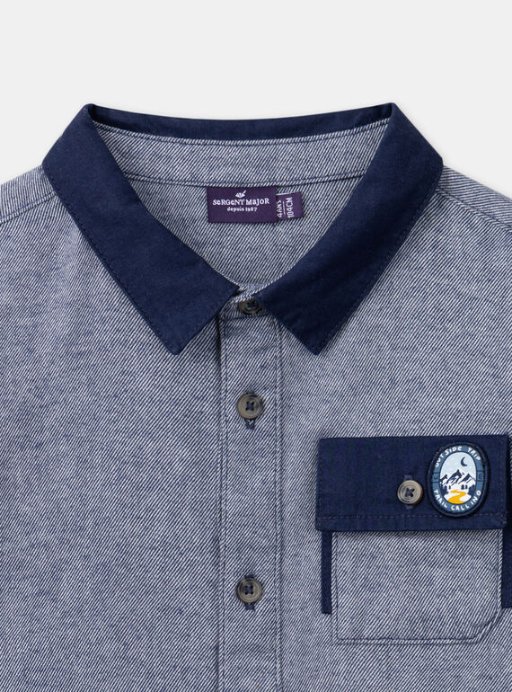 Heathered blue SHIRT LYCHEMAGE / 24H3PGO1CHM222