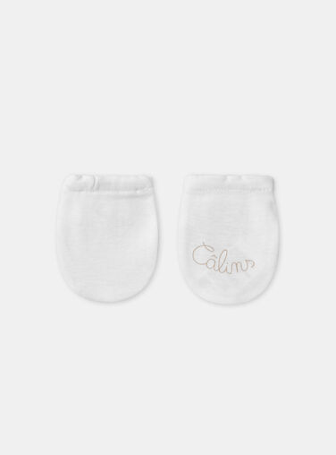 White NEWBORN MITTENS MORENO / 25E0AM12MFN000