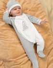Baby boy velvet pajamas and matching hat DONG_B / 22H0NGH1GRE001