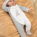 Baby boy velvet pajamas and matching hat